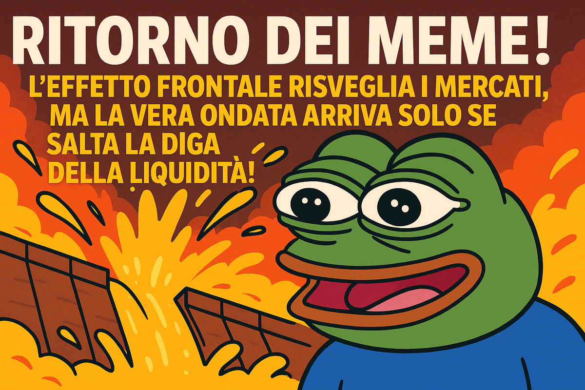 Ritorno dei MEME! L’effetto frontale risveglia i mercati, ma la vera ondata arriva solo se salta la diga della liquidità!